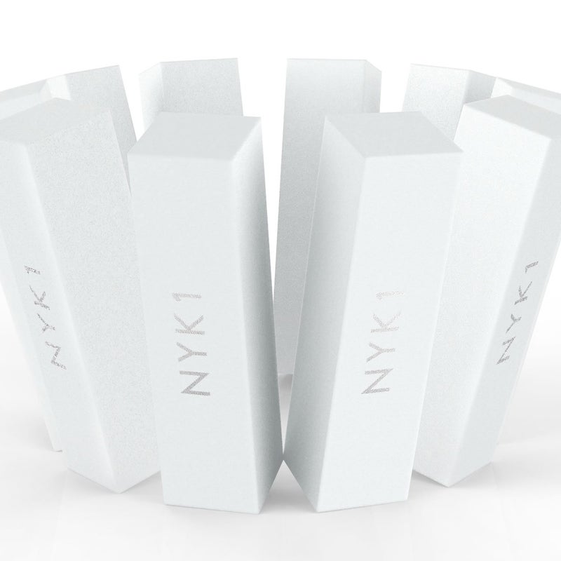 NYK1 White Nail Buffer Sanding Block - (Pack of 10) NYK1 Professional Salon Quality Grit Nail Buffer File for Sanding, Filing Natural, Shellac or Acrylic Gel Nails - Image 5